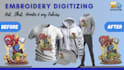 do outstanding embroidery digitizing in hours