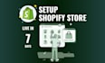 setup shopify store and customize theme