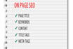 do on site SEO optimization
