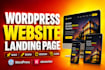 design redesign responsive wordpress website or landing page with elementor pro