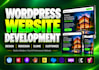 do wordpress website development, design, redesign or rebuild wordpress website