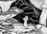 draw unique black and white illustration