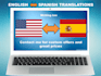 translate or write, english, spanish 1000 words