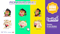 create custom twitch emotes in 24h delivery by kong vector fast cute