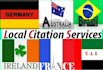 do local seo citations manually for any country