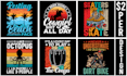 do bulk typography vintage custom t shirt design for your business