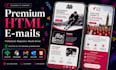design premium custom HTML email template