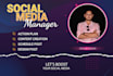 be your social media marketing manager, social media post design