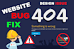 fix website errors, issues, or problems