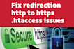 fix https, http, www,  canonical, redirection  htaccess issues