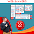 do 5  professional web banners in 24 hour