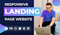 create high converting landing page design or one page website