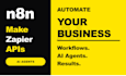 build n8n automation workflows, ai agents, make and zapier integrations