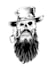 black white vector illustration