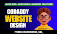 create professional godaddy website design or redesign godaddy business website