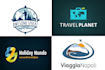 create a professional travel blog logo design in 6 hours