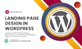 create landing page design in wordpress using elementor pro