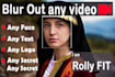 blur out face, any text , logo, etc in your video
