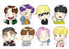 create cute avatar, sticker, emojis character for you