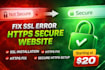 install and fix SSL certificate and https issues