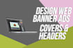 design web banner ads and social media headers