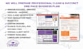complete a 1 page business plan