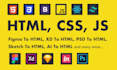 convert figma to HTML CSS tailwind javascript
