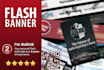 create a dynamic and interactive HTML5 or flash banner