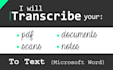 do a flawless transcription of your notes