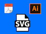 convert pdf, ai to svg