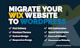 redesign and migrate your wix website content to wordpress