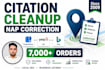 do local citation cleanup and nap correction