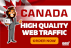 send keyword target canada website traffic with low bounce rate
