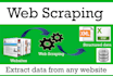 do web scraping and data extraction
