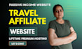 create travel affiliate website for passive income