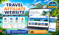 create travel affiliate website or travel agency website for passive income