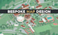 draw a unique vector or isometric map