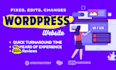 do wordpress changes or wordpress fixes, edits wordpress