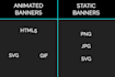 design an animated banner or static
