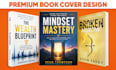 do minimalist book cover design, kindle cover, ebook cover for any genre