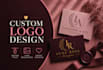 design a minimalist, feminine logo