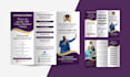 do professional trifold brochure, z fold brochure in 24hr