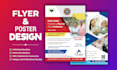 design professional flyer, leaflet, poster for you