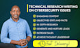 do technical research writing on cyber security issues