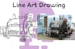 turn your image into  line art illustration