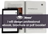 design ebook, brochure or pdf booklet