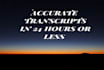 transcibe 20 minutes in 24 hours transcript