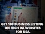 build 100 USA business listing