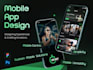 design a clean and modern mobile app UI UX in figma