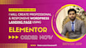 create elementor landing page or wordpress landing page or elementor website